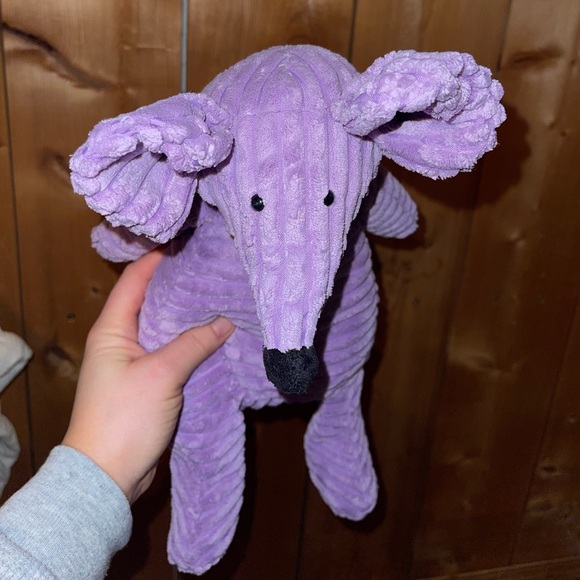 Jellycat London Mouse Rat Cordy Roy Corduroy Purple Plush Rare 16" Retired - Picture 8 of 8